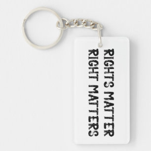 Rechte wichtig Grunge Schlüsselanhänger