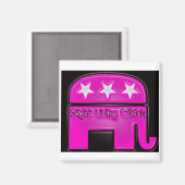 Rechte Wing Chick Magnet (Vorderseite/Rückseite)