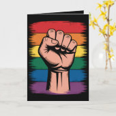 Rechte zur Unterstützung von LGBTQ durch Rainbow P Karte (Gelbe Blume)