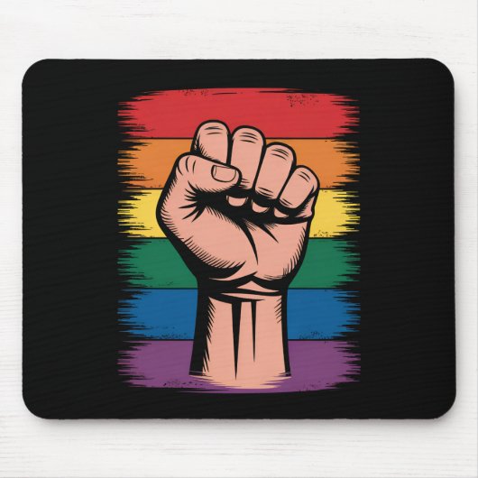 Rechte zur Unterstützung von LGBTQ durch Rainbow P Mousepad (Vorne)