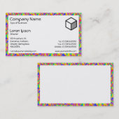 Rechteck - Abstrakt 080716(7) Visitenkarte (Vorne/Hinten)