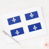 Rechteck-Aufkleber mit der Flagge von Quebec, Kana Rechteckiger Aufkleber (Umschlag)