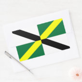 Rechteck Aufkleber mit Flag von Monterey, USA. (Umschlag)