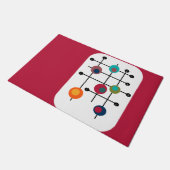 Rechteck aus dem Mittelalter Fußmatte (Schrägansicht)