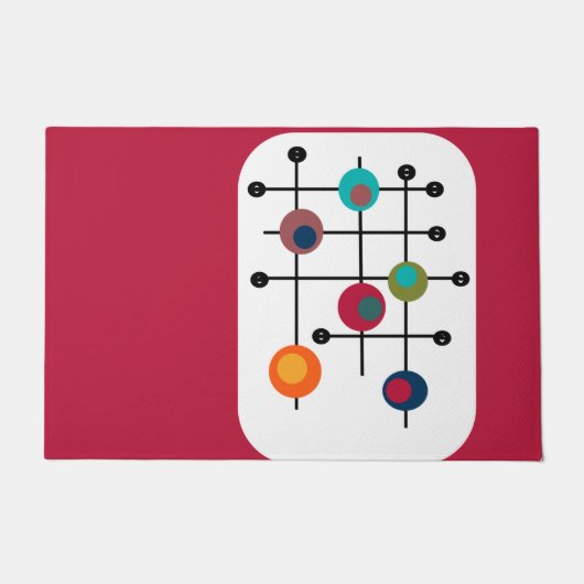 Rechteck aus dem Mittelalter Fußmatte (Vorderseite)