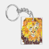 Rechteck (beidseitig) Schlüsselanhänger (Vorderseite links)