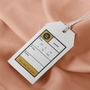 Rechteck Border Script Calligraphy Hang Tags Geschenkanhänger