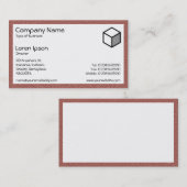 Rechteck - Brick Visitenkarte (Vorne/Hinten)