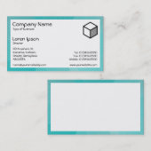 Rechteck - Cyan Curves Visitenkarte (Vorne/Hinten)