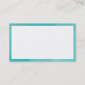 Rechteck - Cyan Curves Visitenkarte (Rückseite)