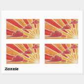 Rechteck der Aufkleber (Blatt)