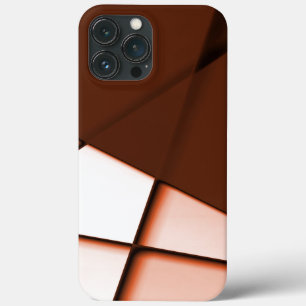 Rechteck der beigen Trapeze unter dunkelbraunem Bl Case-Mate iPhone Hülle