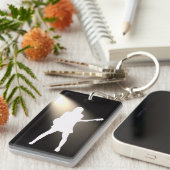 Rechteck (doppelseitig) Schlüsselanhänger (Vorderseite rechts)