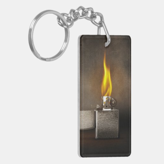 Rechteck-(doppelseitiger) Schlüsselanhänger (Vorderseite links)