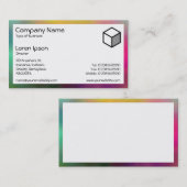 Rechteck - Farbrauchen Visitenkarte (Vorne/Hinten)