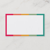 Rechteck - Farbriegel Visitenkarte (Rückseite)