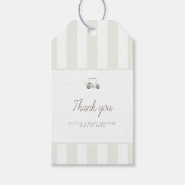 Rechteck für den grünen Golfwagen Geschenkanhänger