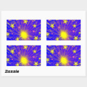 Rechteck für Feueraufkleber Rechteckiger Aufkleber (Blatt)