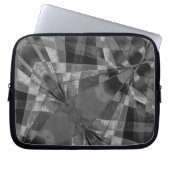 Rechteck, gespannt oder gestreckt, dunkel, grau laptopschutzhülle (Vorderseite)