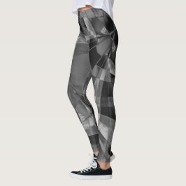 Rechteck, gespannt oder gestreckt, dunkel, grau leggings