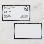 Rechteck - Glasbänder Visitenkarte (Vorne/Hinten)