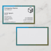 Rechteck - Glasbodenbelag Visitenkarte (Vorne/Hinten)