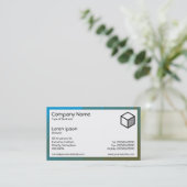 Rechteck - Glasbodenbelag Visitenkarte (Stehend Vorderseite)