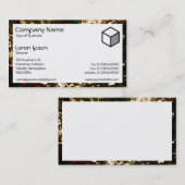 Rechteck - Glasfaserkabel Visitenkarte (Vorne/Hinten)