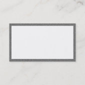 Rechteck - Grauer Kunststoff Visitenkarte (Rückseite)