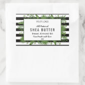 Rechteck-grüner Botanischer Blattsticker Rechteckiger Aufkleber (Tasche)