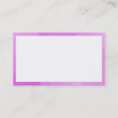 Rechteck - Lila Kurven Visitenkarte (Rückseite)
