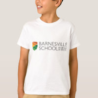Rechteck-Logo Langschläfer Weißer T - Shirt