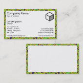 Rechteck - Marmorierung 02 Visitenkarte (Vorne/Hinten)