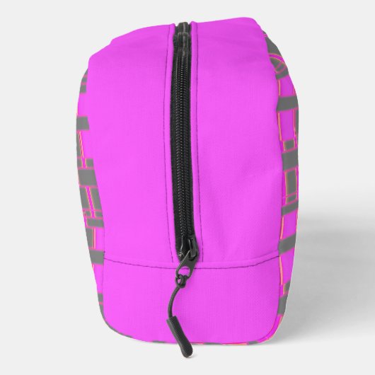 Rechteck Muster Grau 10 Waschbeutel (Rechts)