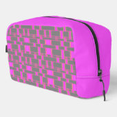 Rechteck Muster Grau 10 Waschbeutel (Rechte Ecke)