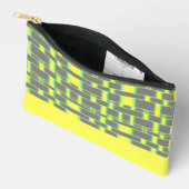 Rechteck Muster Grau 14 Zubehörtasche (Offen)