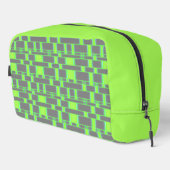 Rechteck Muster Grau 15 Waschbeutel (Rechte Ecke)