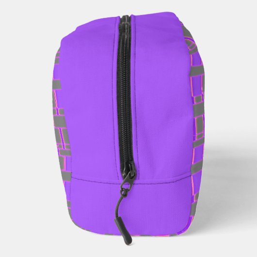 Rechteck Muster Grau 9 Waschbeutel (Rechts)