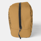 Rechteck Muster neutrales Karamell Waschbeutel (Rechts)