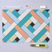 Rechteck-Muster (ver10) mit individueller Detailan Seidenpapier (Handwerk)