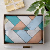 Rechteck-Muster (ver10) mit individueller Detailan Seidenpapier (Geschenk)