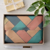 Rechteck-Muster (ver2) mit benutzerdefinierten Det Seidenpapier (Geschenk)