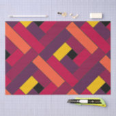 Rechteck-Muster (ver4) mit individueller Detailang Seidenpapier (Handwerk)