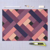 Rechteck Muster (ver5) mit individueller Detailang Seidenpapier (Handwerk)