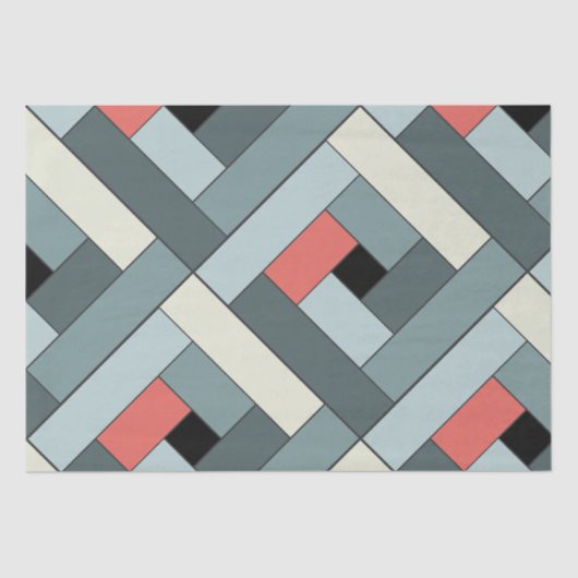 Rechteck-Muster (ver6) mit benutzerdefinierten Det Seidenpapier (Vorderseite)