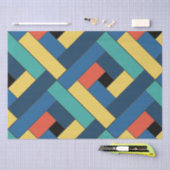 Rechteck-Muster (ver7) mit individueller Detailang Seidenpapier (Handwerk)