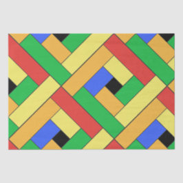 Rechteck-Muster (ver9) mit individueller Detailang Seidenpapier