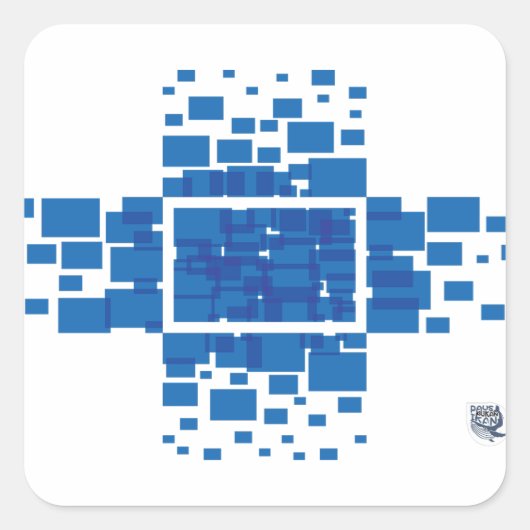 Rechteck Quadratischer Aufkleber (Vorderseite)