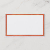 Rechteck - Rust Visitenkarte (Rückseite)