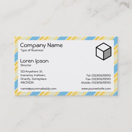 Rechteck - Streifen 310515 (02) Visitenkarte (Vorderseite)